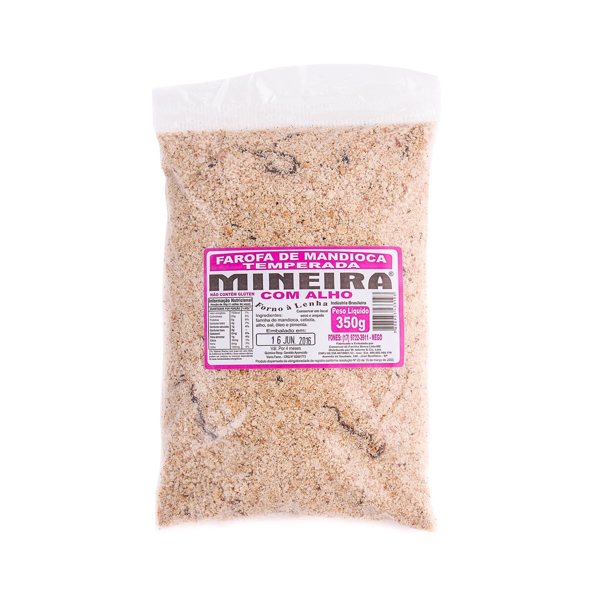FAROFA MINEIRA C/ ALHO 12X350GR