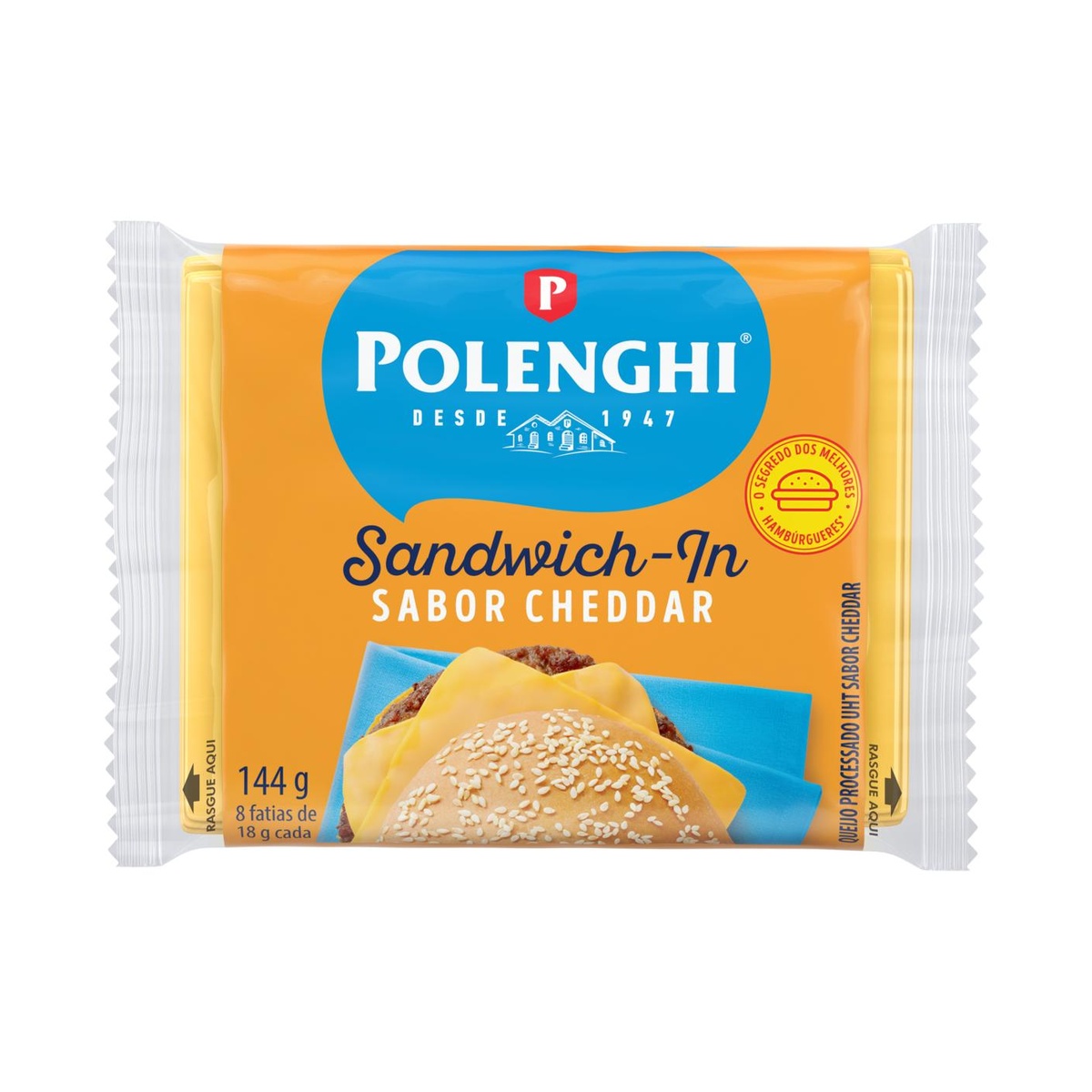 SANDWICH-IN CHEDDAR POLENGHI 20X144G