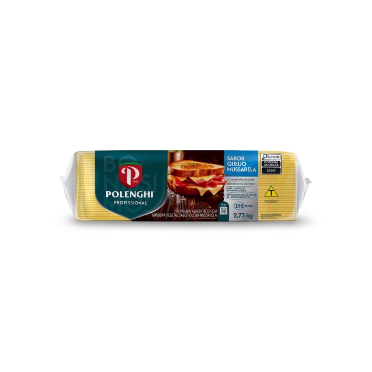QUEIJO MUSSARELA FAT POLENGHI 4x2,73KG