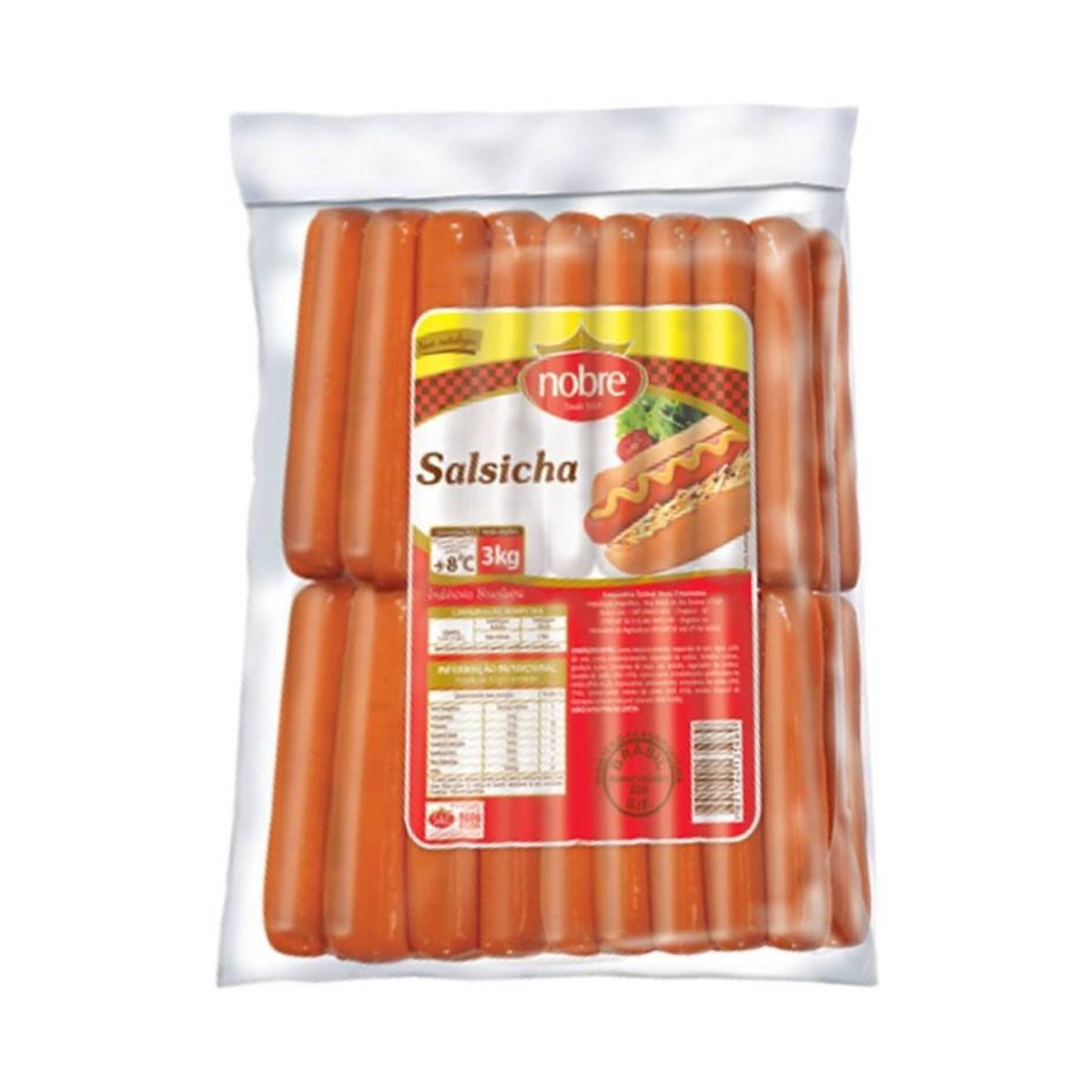SALSICHA NOBRE CONG 8X3KG