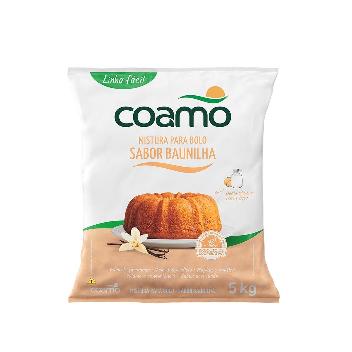 BOLO COAMO BAUNILHA PCT5KG