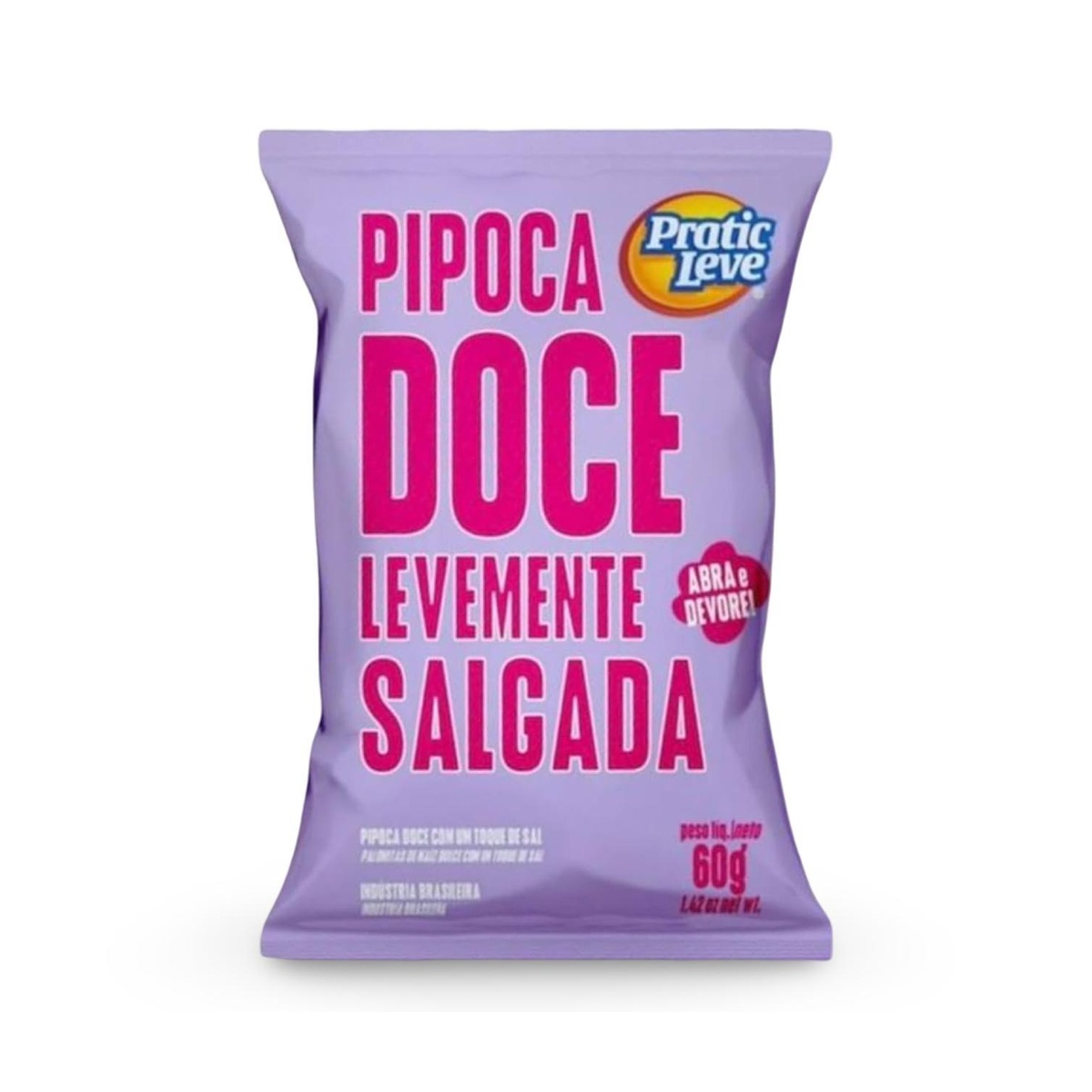 PIPOCA DOCE LEVEMENTE SALGADA 20X60 GR