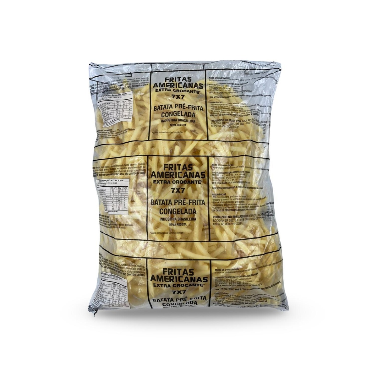 BATATA FRITA AMERICANAS SURE 7MM 5X2,5KG