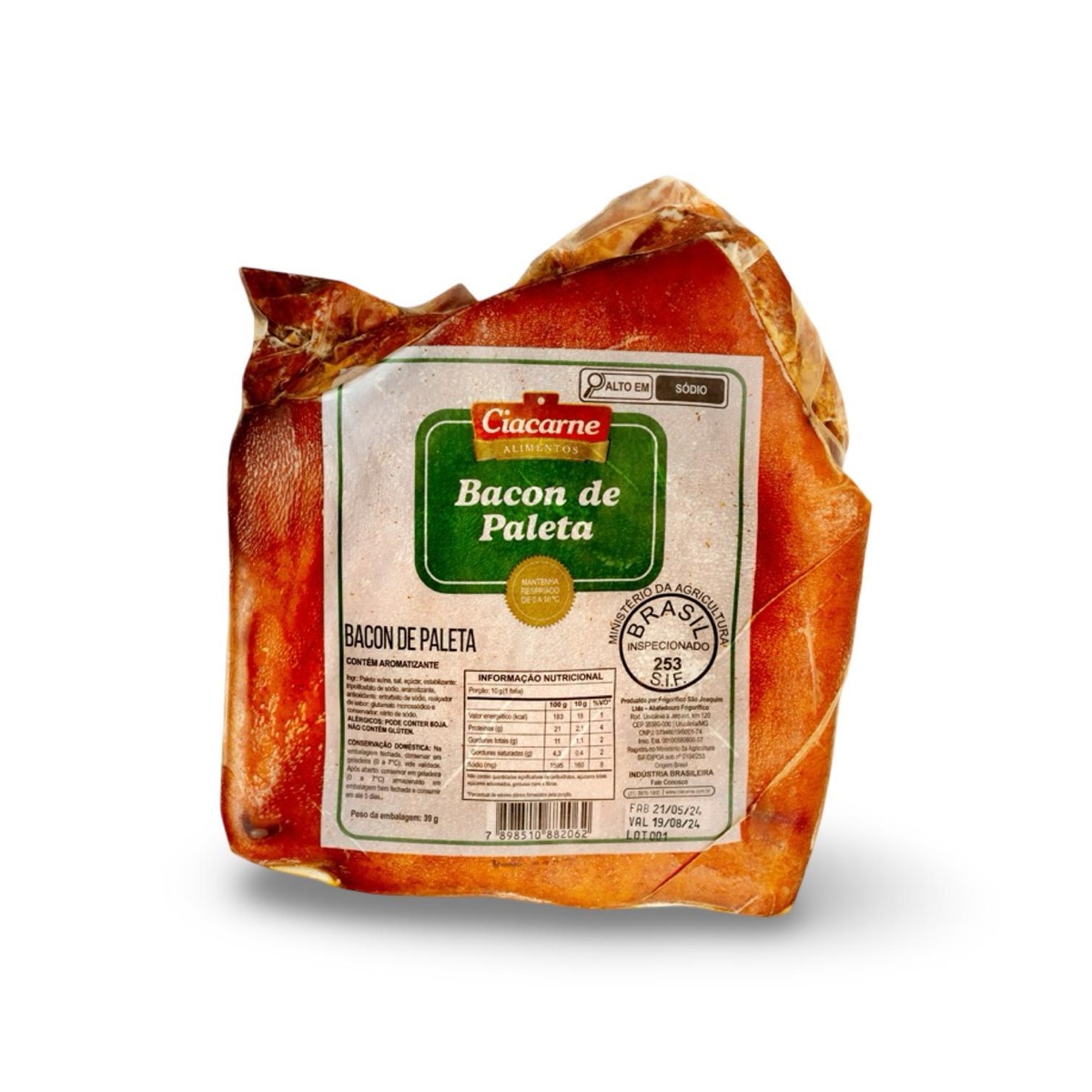 BACON PALETA CIACARNE 20KG