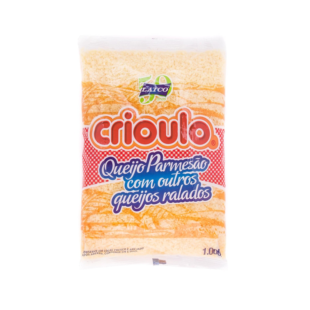 QUEIJO RALADO CRIOULO 4X1KG