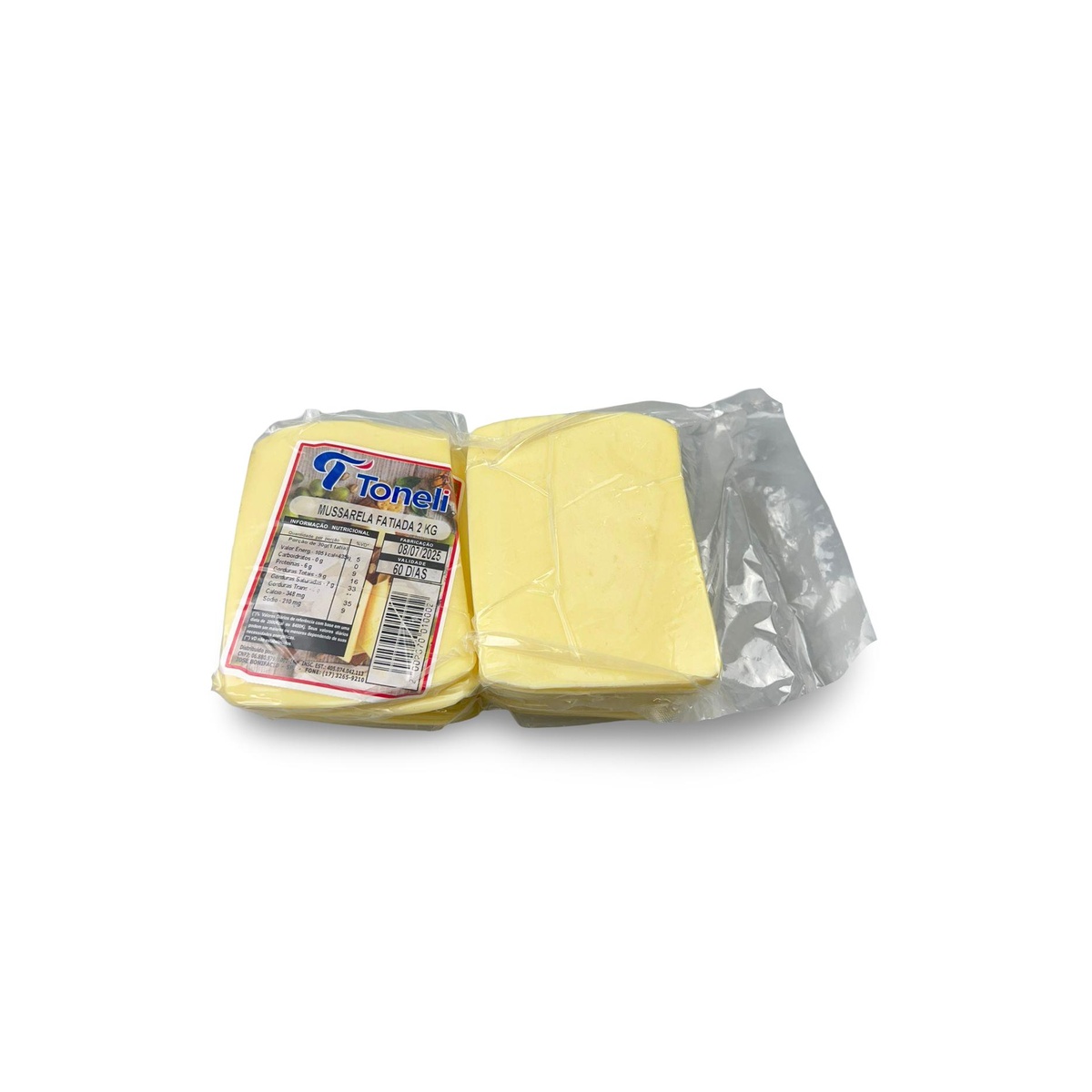 MUSSARELA TONELI FATIADA 2KG