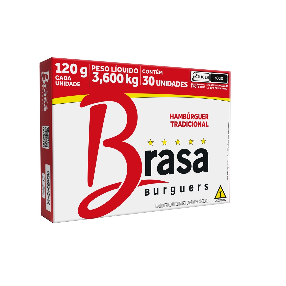 HAMB BRASA BURGUER 30/120GR