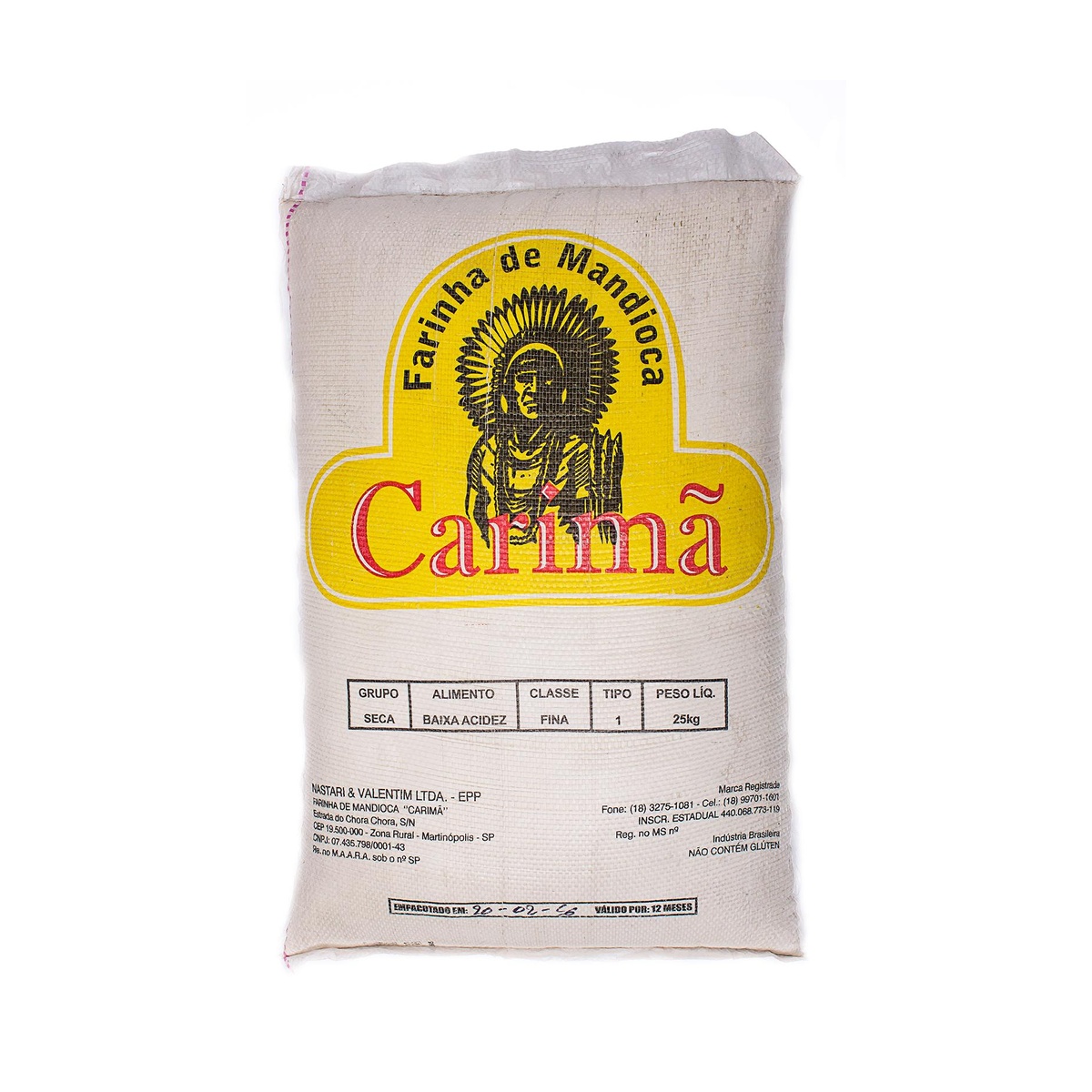 FARINHA MAND CRUA 50KG