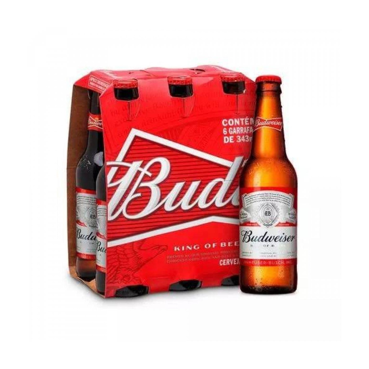 CERVEJA BUDWEISER LONG NECK 24X330ML
